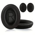 Schwarze Kunstleder-Ohrpolster für Bose QC35 QC45 QC25 QC15
