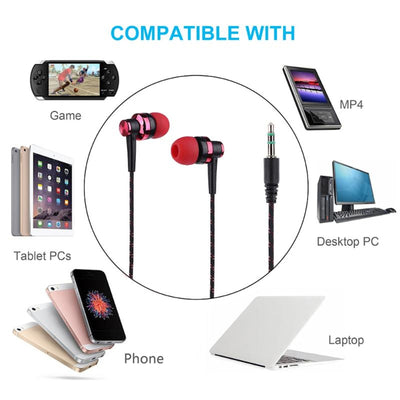 Super Bass Metall Kopfhörer S26 Belly In-Ear Ohrhörer Earphone Case