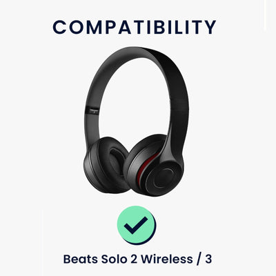 Ohrpolster für Beats by Dr. Dre Solo 2 und Solo 3 Wireless Kunstleder