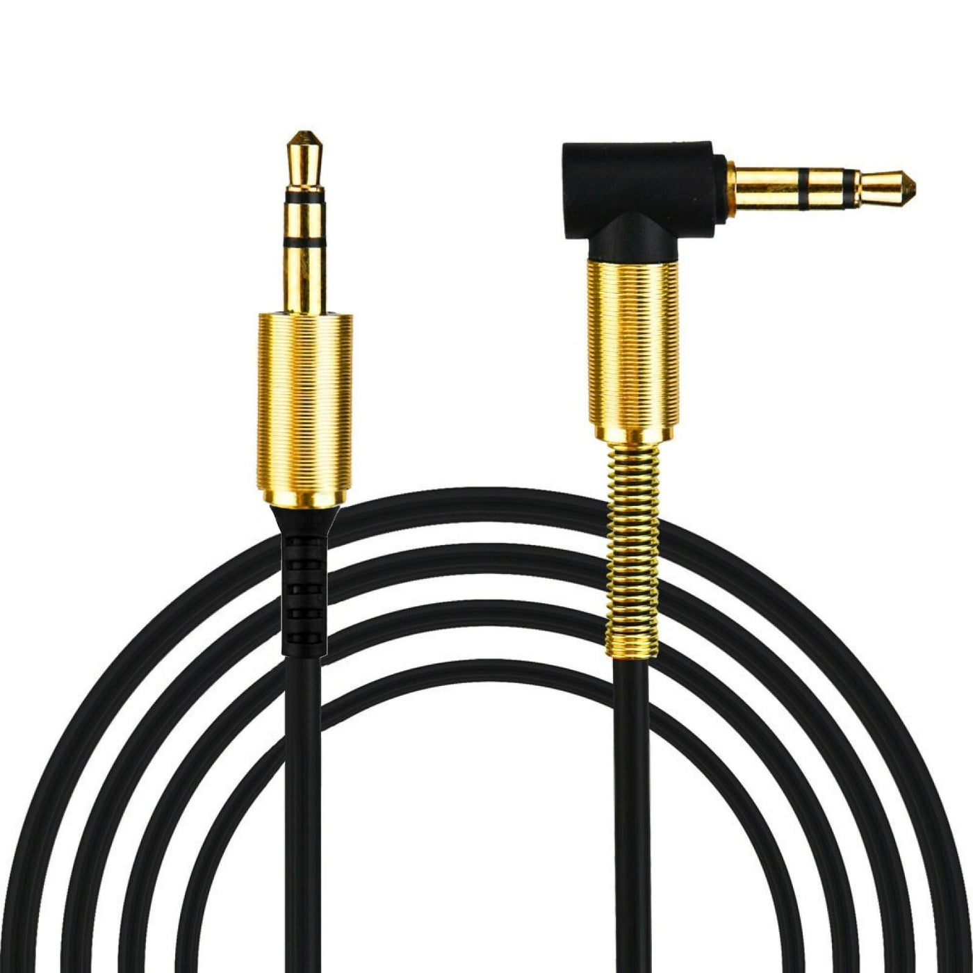 1m Audio Stereo Kopfhörer Anschlusskabel 3,5mm Klinke Winkelstecker > Stecker S