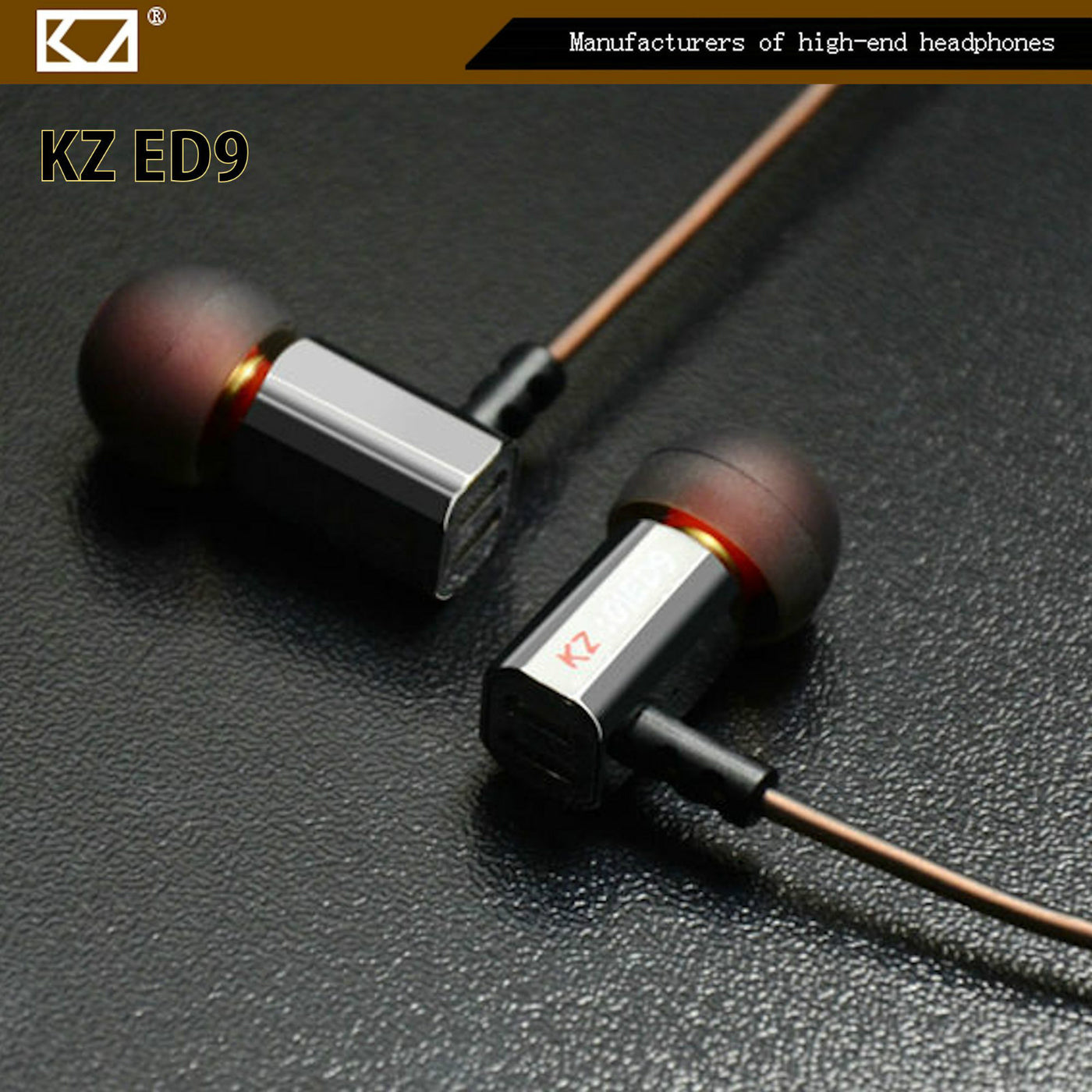 High-End Headset Kopfhörer KZ-ED9 Silber Professional In-Ear-Headset Ohrhörer