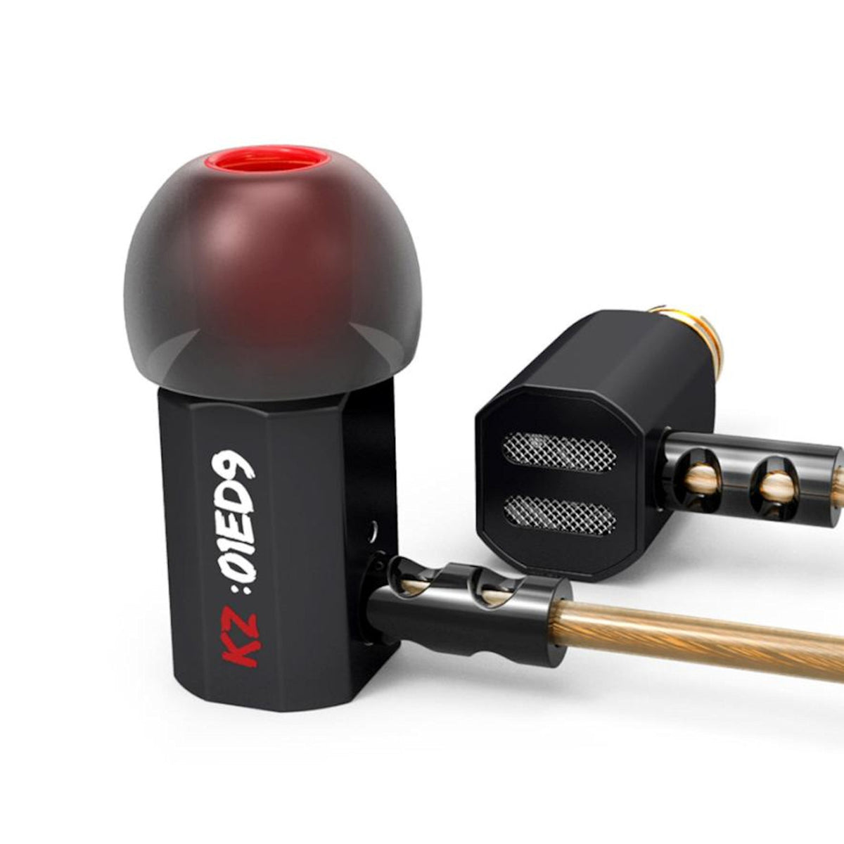 Schwarze KZ ED9 HiFi In-Ear-Kopfhörer