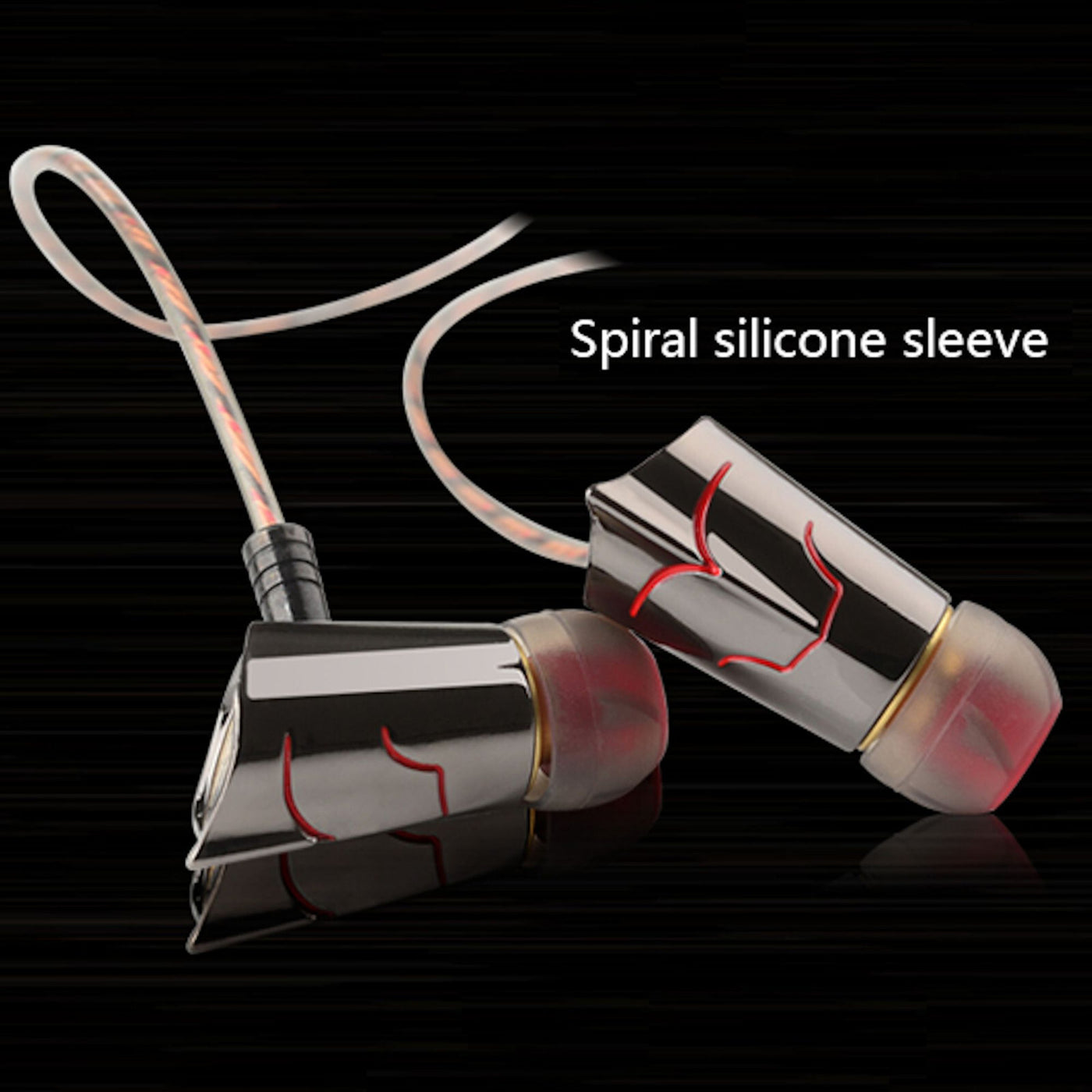 High-End Kopfhörer KZ ED8 Pro Schwarz-Rot In-Ear Ohrhörer