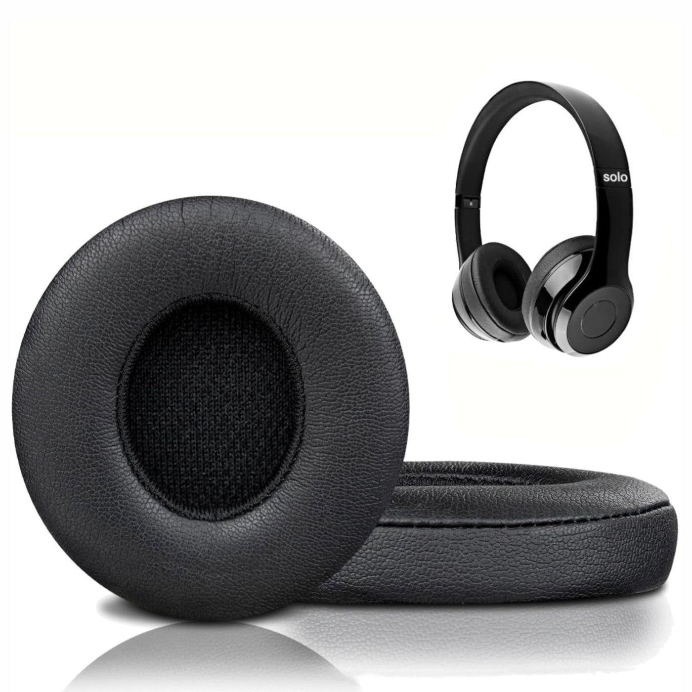 Ersatz Ohrpolster für Beats by Dr. Dre Solo 2 und Solo 3 Wireless Kunstleder