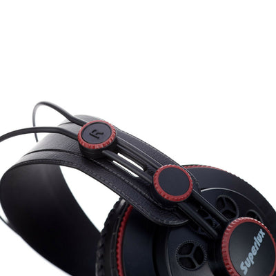Superlux HD681 Stereo Kopfhörer Schwarz Rot mit Zubehör 6.3 mm Adapter Neu