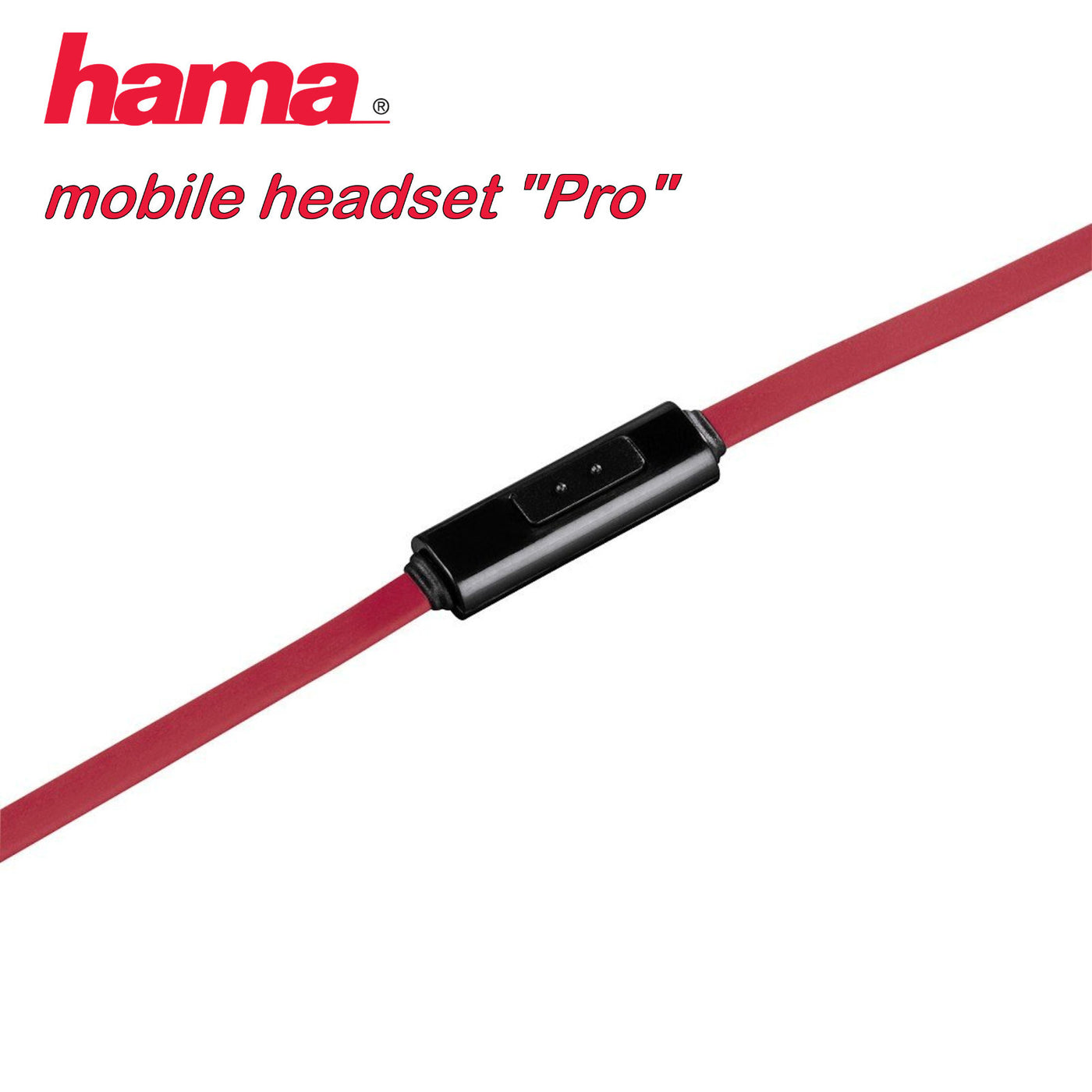12 x hama mobile Pro Headset Kopfhörer Schwarz Rot - Restposten Sonderposten