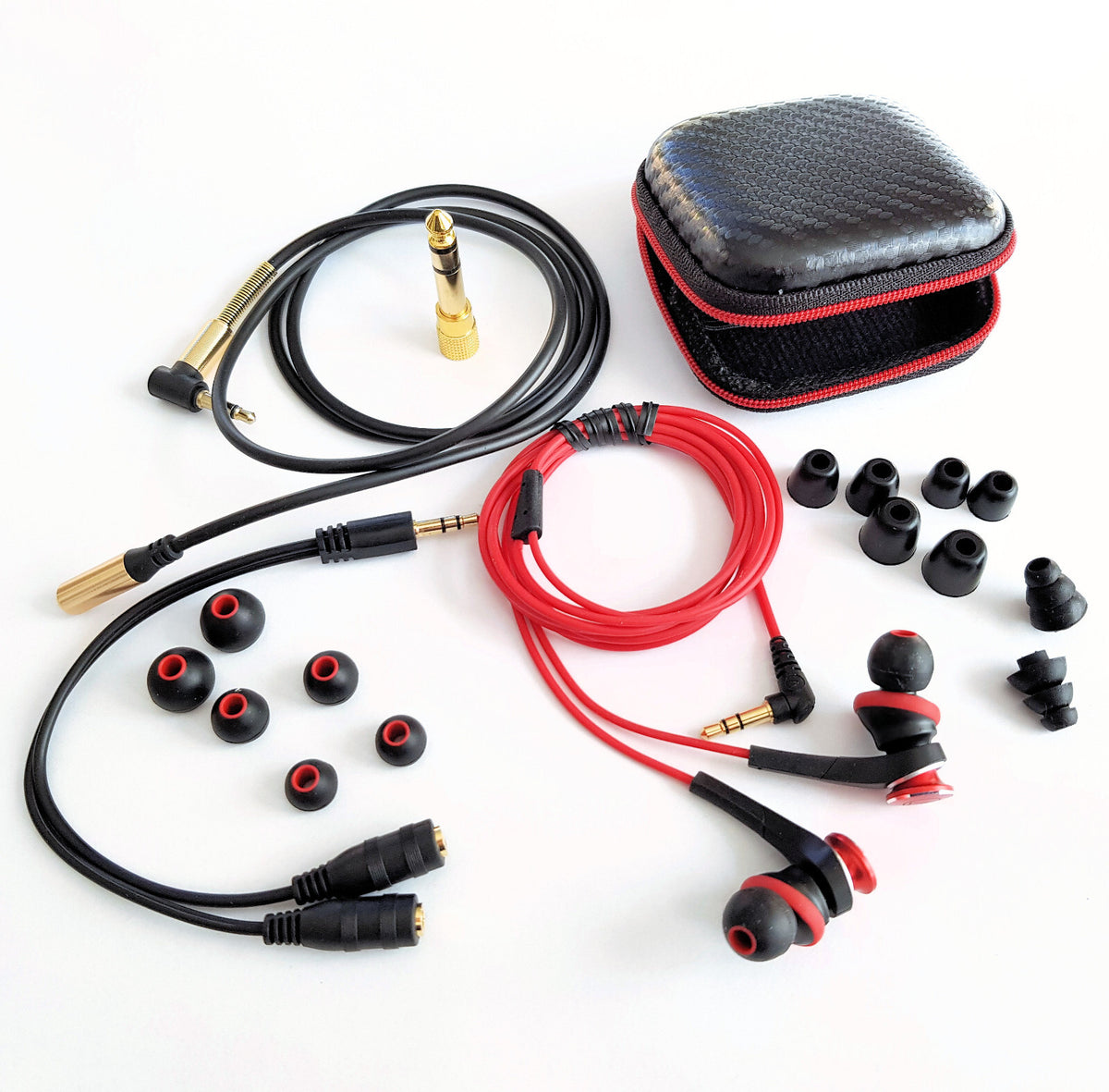 Rote Audio-Technica ATH-CKS77X Solid-Bass In-Ear-Kopfhörer