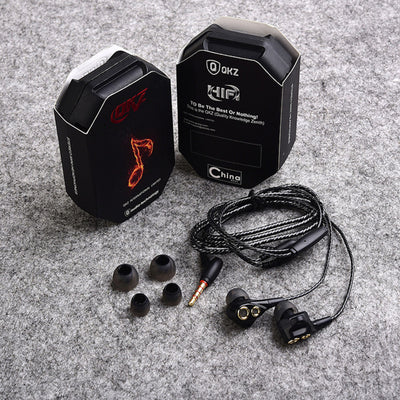 Premium Headset Kopfhörer QKZ-KD4 Dual Treiber In-Ear-Headset Ohrhörer
