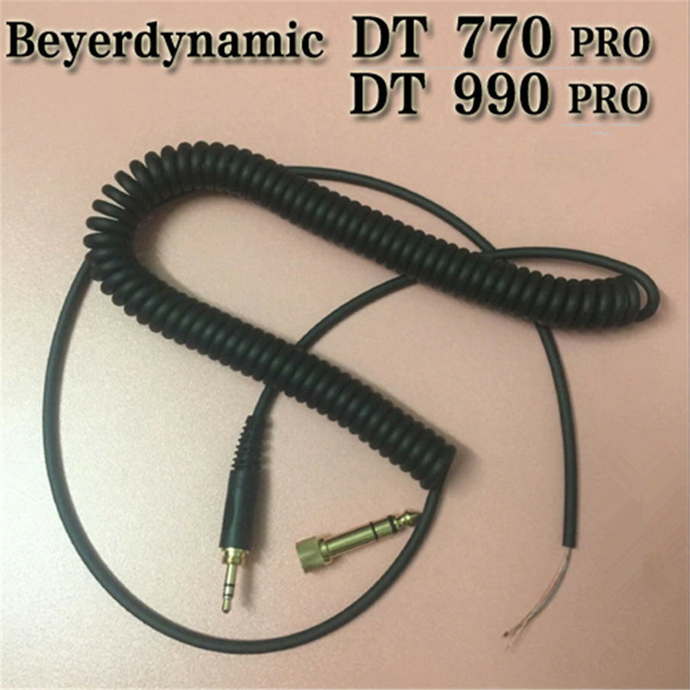 Audio Kopfhörer Spiral Kabel für Beyerdynamic DT 770 770Pro 990 990Pro