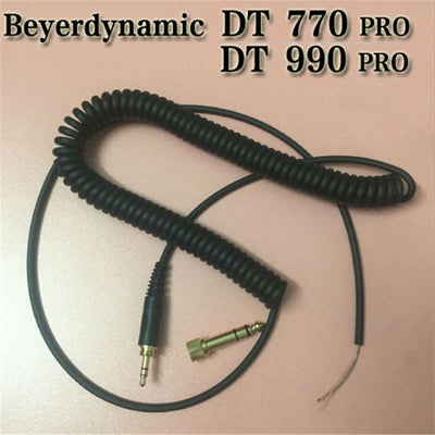 Audio Kopfhörer Spiral Kabel für Beyerdynamic DT 770 770Pro 990 990Pro