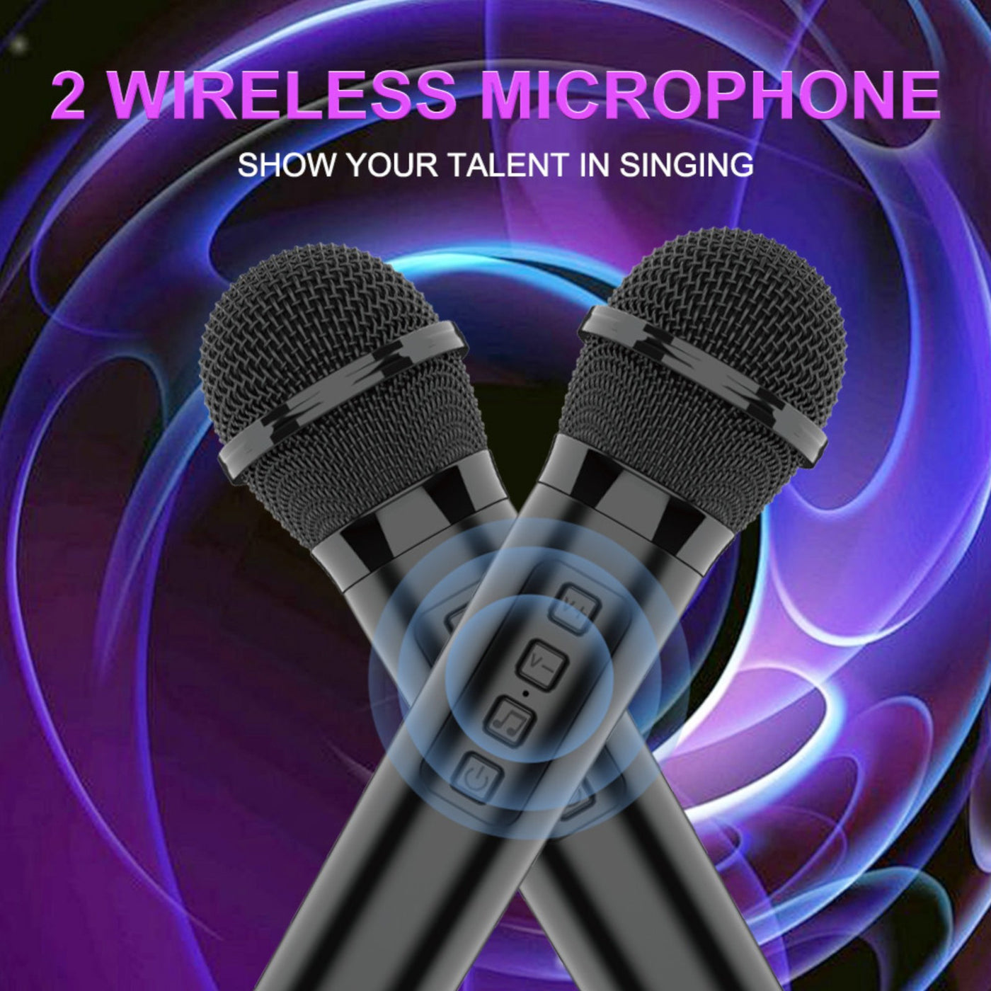 Partybox Sing-E ZQS10209 beleuchtete Lautsprecherbox 1800W Mic Bluetooth USB TWS