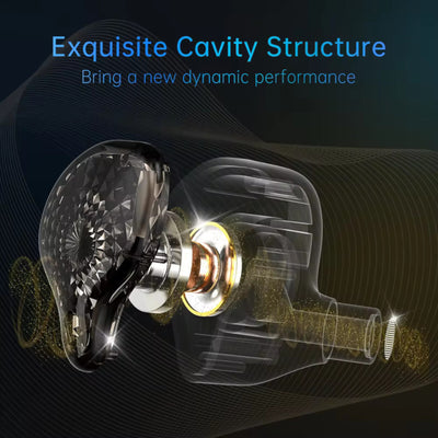 Original 3K K2 HD Professional HiFi Kopfhörer Headset Premium In-Ear Blau