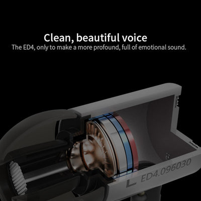 Original KZ ED4 HS silber High-End Headset Kopfhörer In-Ear Hardcase Beats