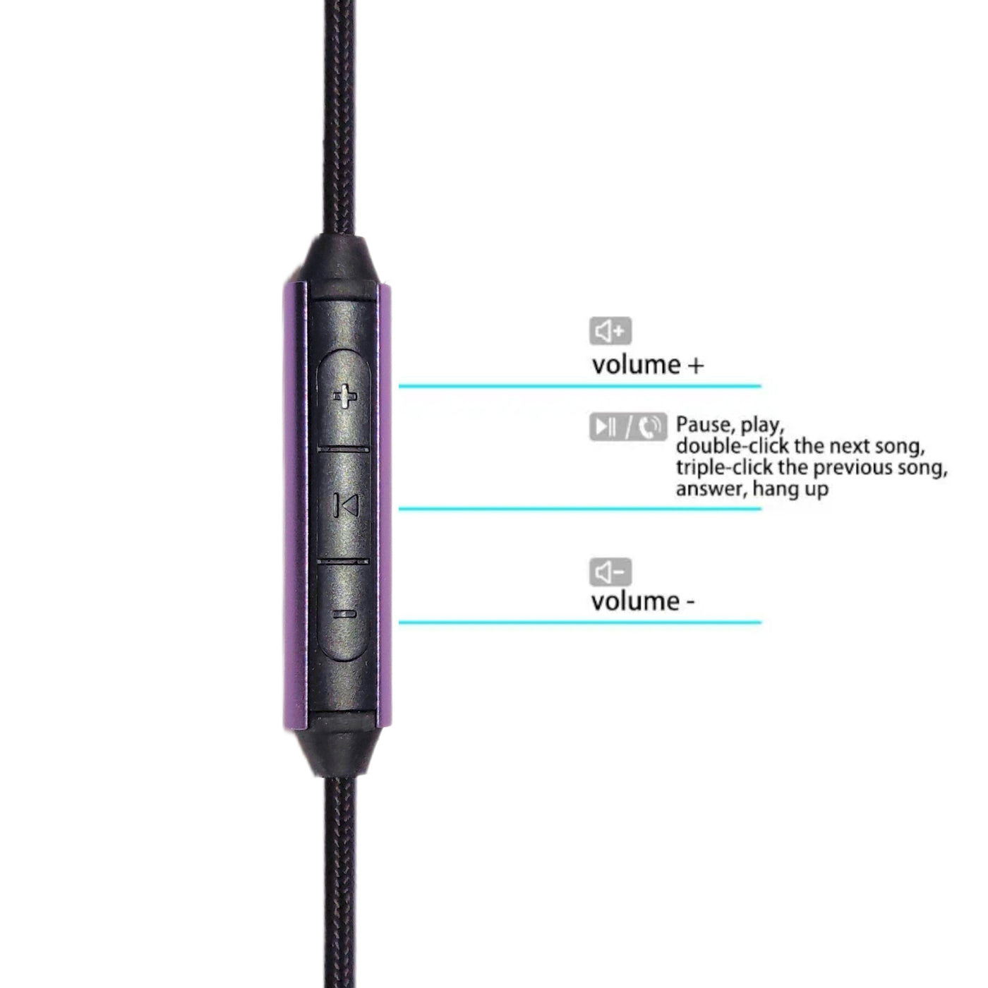 1,35 m Audio Anschlusskabel mit Mic Sennheiser Momentum 2.0 / HD4.30 4.40 4.50