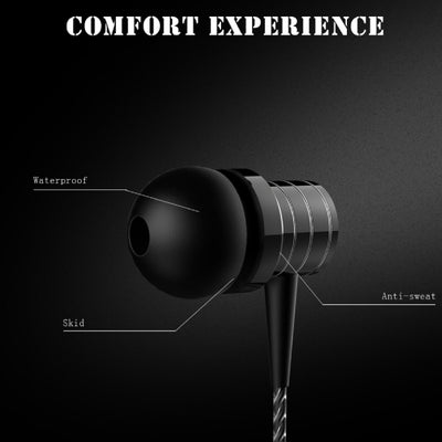 Super Bass In-Ear Kopfhörer Earphone mit Mikrofon PTM P15 Headset schwarz
