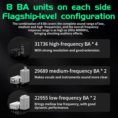 KZ AS16 Pro Premium High-End Professional 16 Treiber HiFi In-Ear Kopfhörer