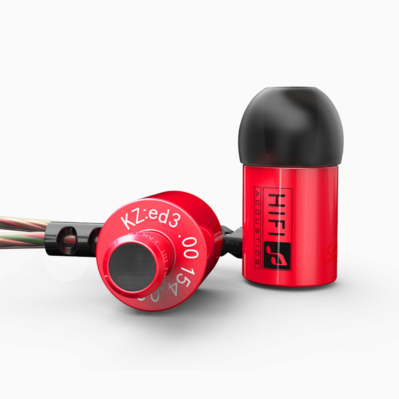 High-Quality Kopfhörer KZ ED3M Youth Version In-Ear, PU Hardcase, Megabass