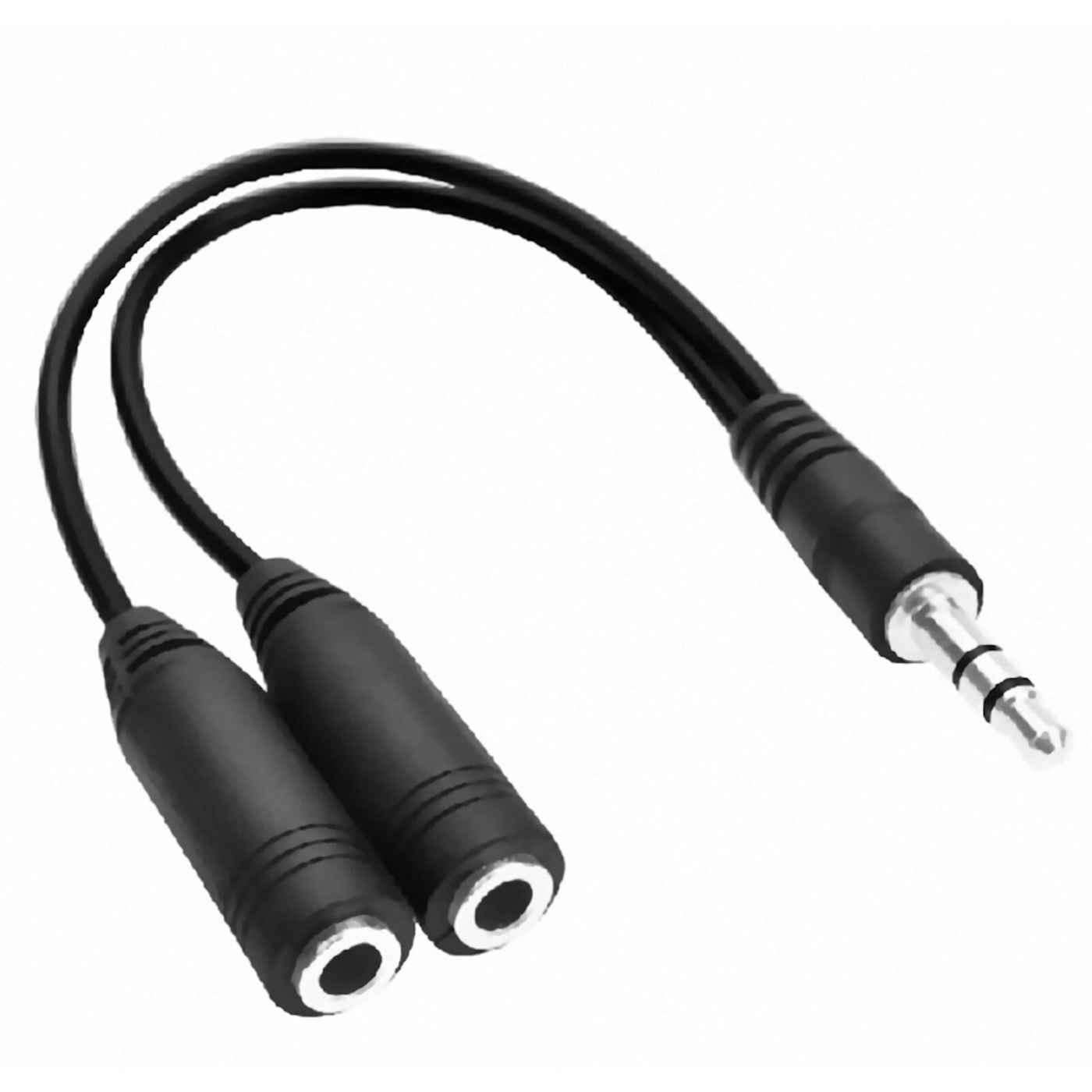 Audio Splitter Kabel Schwarz Y Adapter Kopfhörer Doppler 3.5mm Klinke Computer