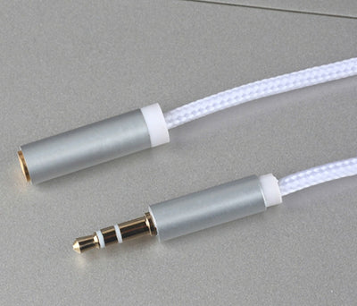 1m Nylon Audio Stereo Kopfhörer Verlängerungskabel 3,5mm Klinke Stecker > Buchse