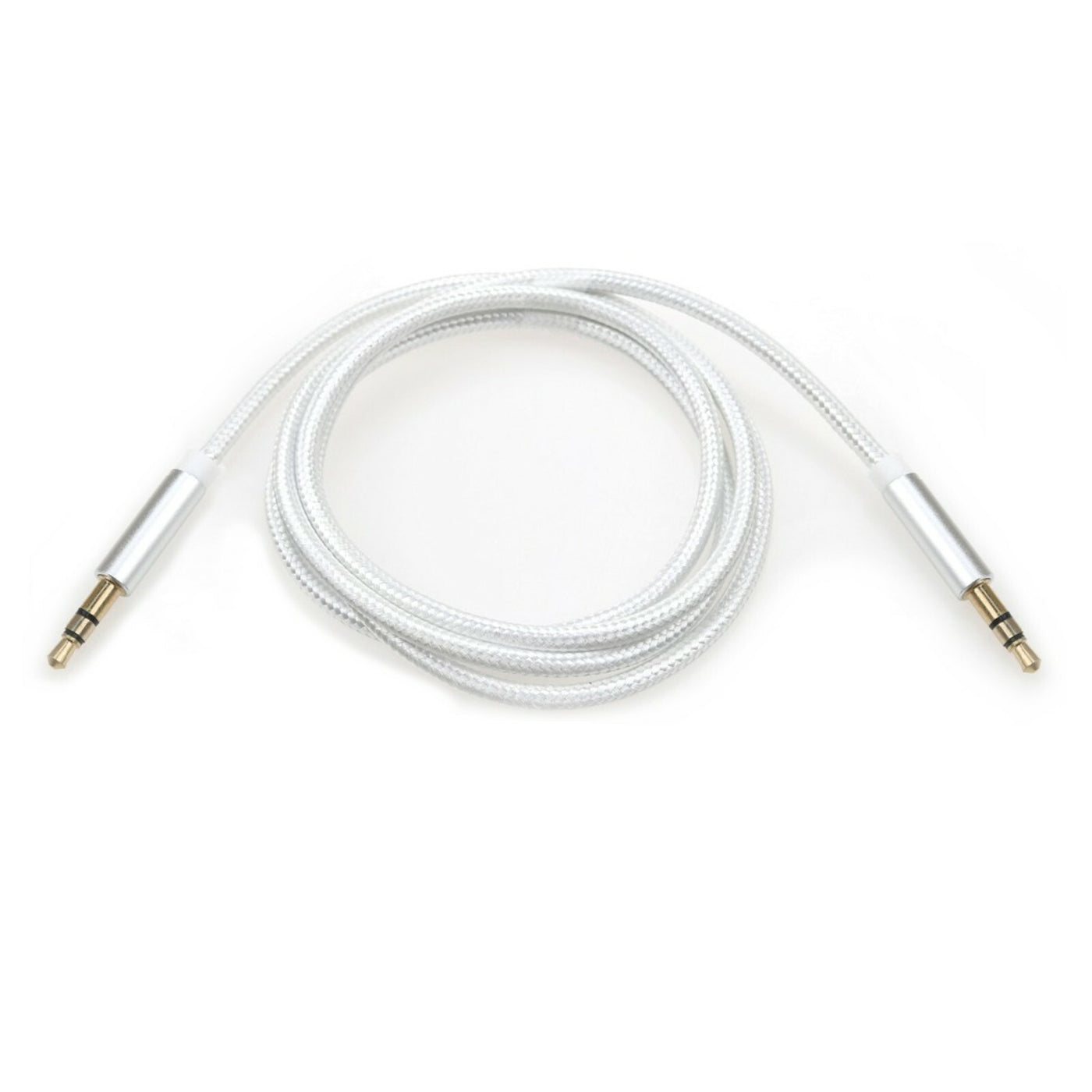 1m Audio Stereo Kopfhörer Nylon Anschlusskabel 3,5mm Klinke Stecker > Stecker