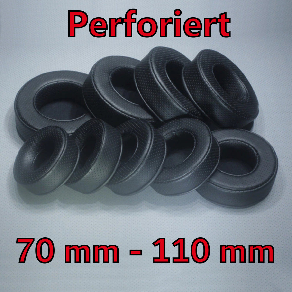 Perforierte Memory-Foam Ohrpolster 70 bis 110 mm