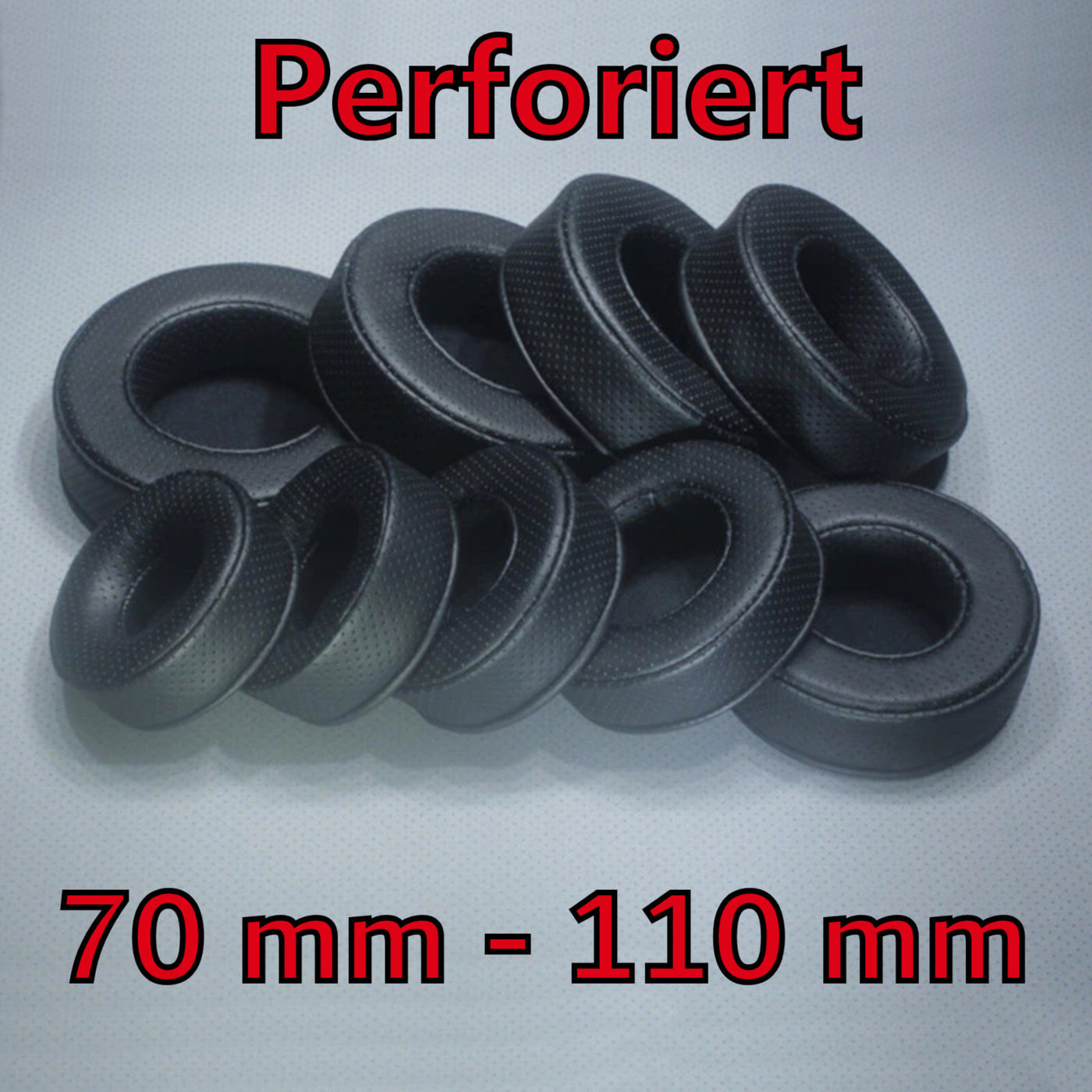 Ohrpolster extra dick für Kopfhörer 70mm - 110mm perforiert