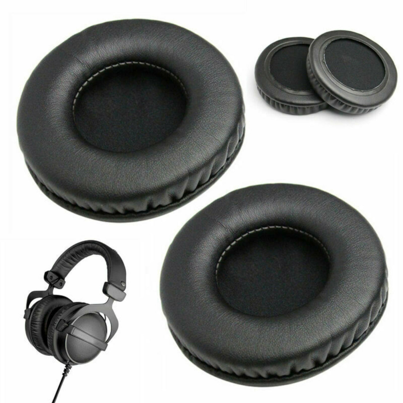 Kunstleder Ohrpolster Kopfband Beyerdynamic DT990 DT880 DT770 Kopfhörer