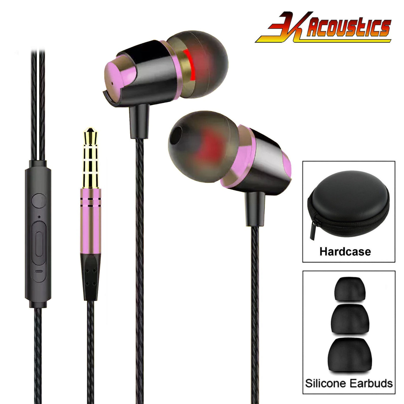 Super Bass In-Ear Kopfhörer Ohrhörer R4 Headset Earphone Headphone + Hardcase