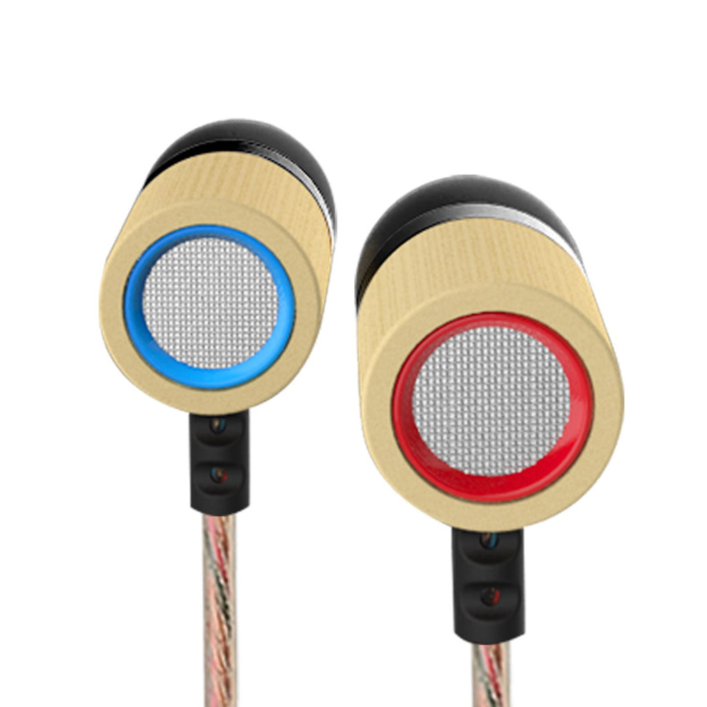 KZ ED7 Bambus-Holz In-Ear-Kopfhörer mit PU-Hardcase