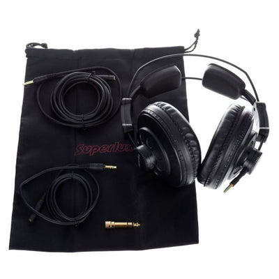 Superlux HD668B Stereo Kopfhörer Schwarz mit Zubehör 6.3 mm Adapter Neu