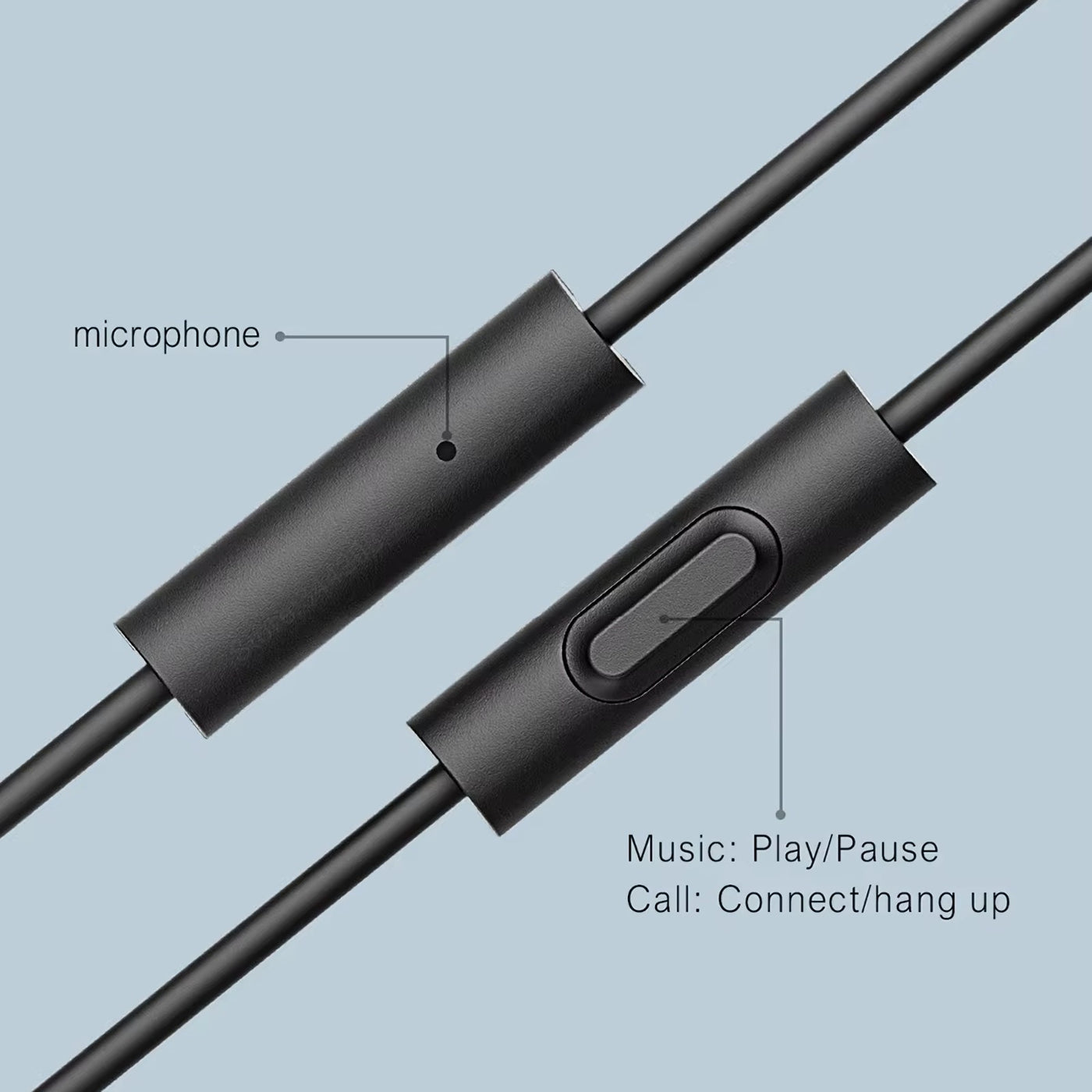 Original XIAOMI Mi Capsule In-Ear Kopfhörer Headset 3.5mm In-Ohr Schwarz