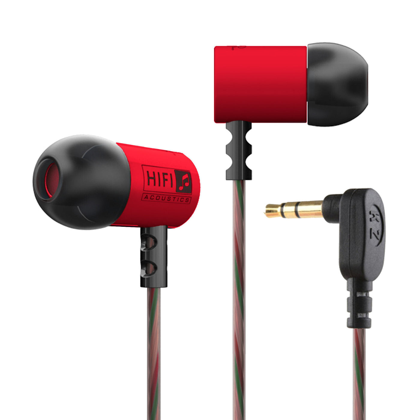 High-Quality Kopfhörer KZ ED3M Youth Version In-Ear, PU Hardcase, Megabass(ED3M-Rot)