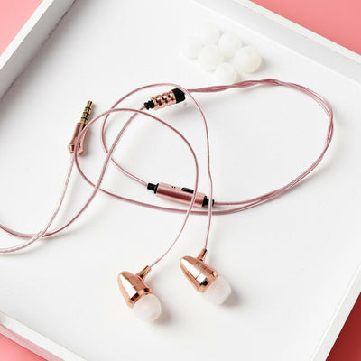 Super Bass In-Ear Kopfhörer KZ X6 HS Rosa High-End Headset Headphones PU Case