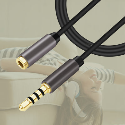 2m Audio Stereo Kopfhörer Headset Verlängerung 4-polig 3,5mm Stecker > Buchse S