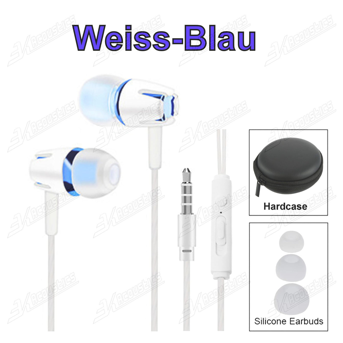 Super Bass In-Ear Kopfhörer Ohrhörer S9+ Headset Earphone Headphone + PU-Tasche