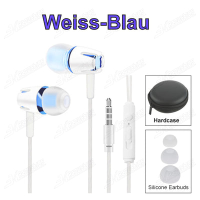 Super Bass In-Ear Kopfhörer Ohrhörer S9+ Headset Earphone Headphone + PU-Tasche