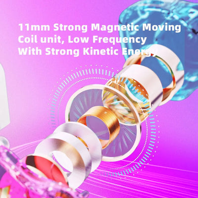 Premium Headset Kopfhörer QKZ-AK6 Pro HiFi In-Ear-Headset Ohrhörer + Hardcase