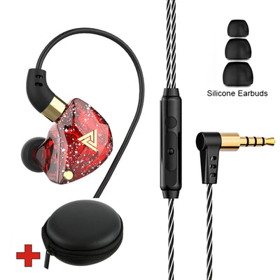 Premium Headset Kopfhörer QKZ SK8 HiFi In-Ear-Headset Ohrhörer + Hardcase