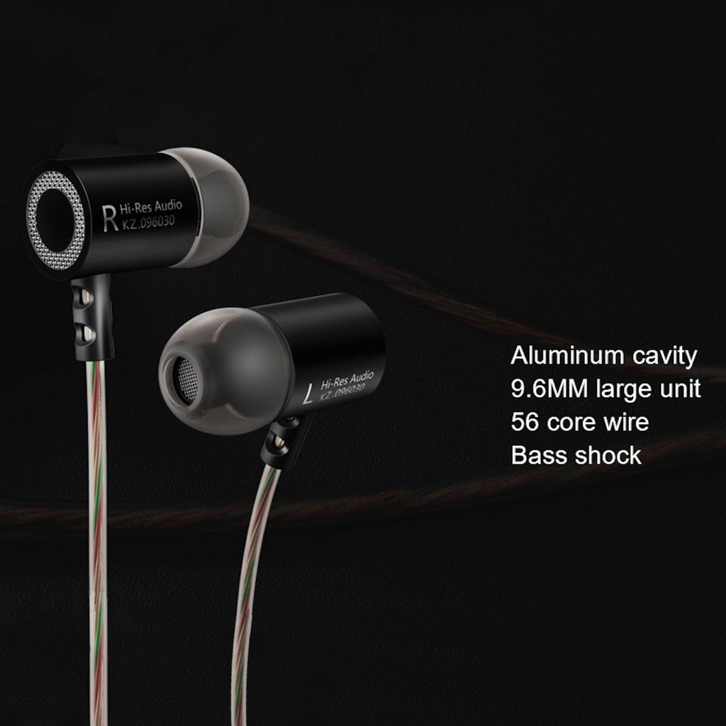 Schwarze KZ Z1 High-End In-Ear-Kopfhörer mit Hardcase