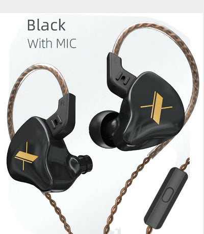 KZ EDX High-End Professional HiFi In-Ear Kopfhörer Headset Schwarz Weiß Kristall