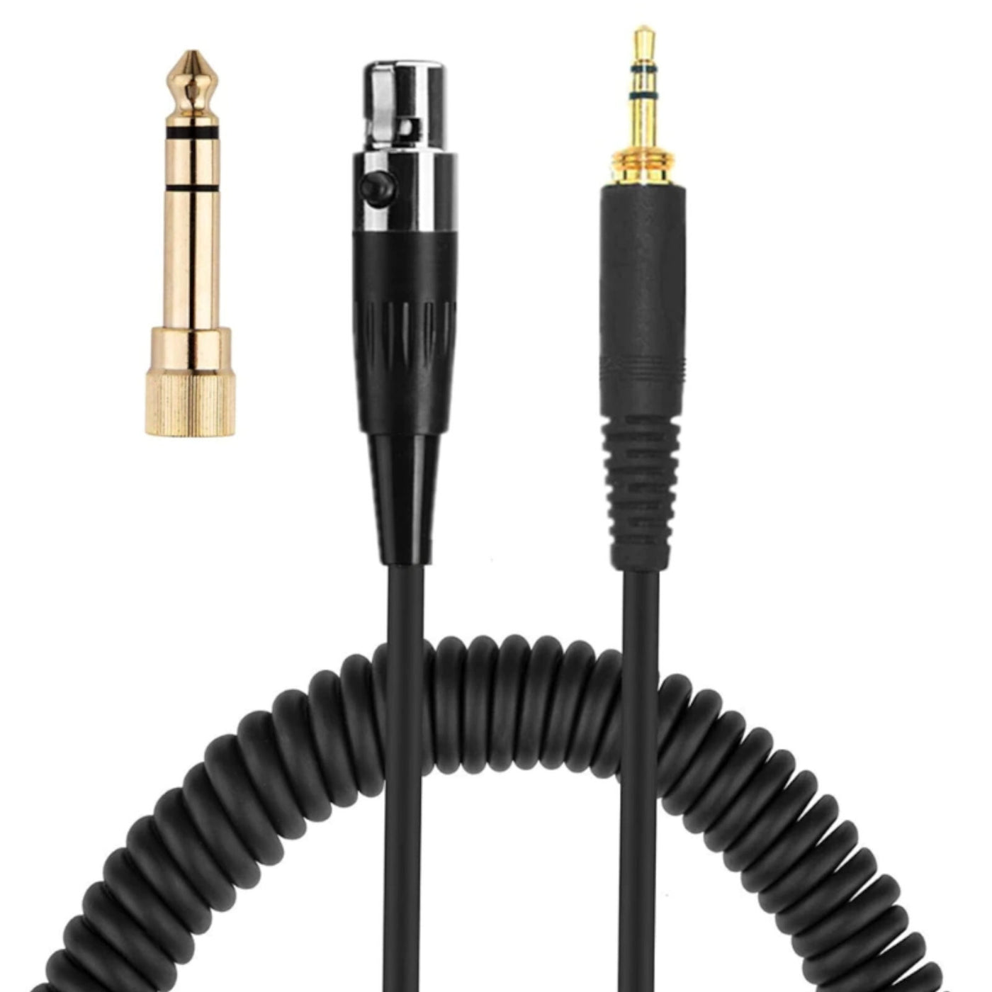 3m Kopfhörer Spiral Kabel Mini-XLR Anschlußkabel für AKG beyerdynamic Pioneer AA