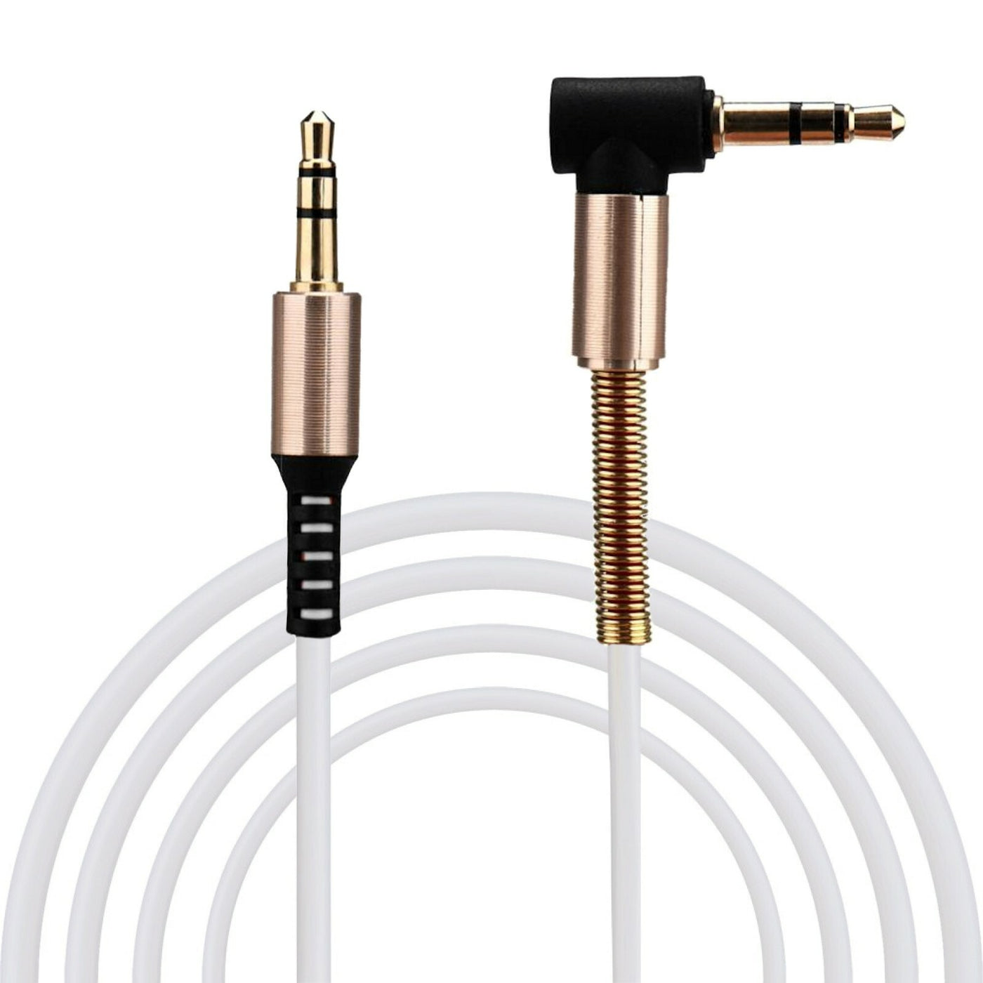 1m Audio Stereo Kopfhörer Anschlusskabel 3,5mm Klinke Winkelstecker > Stecker W