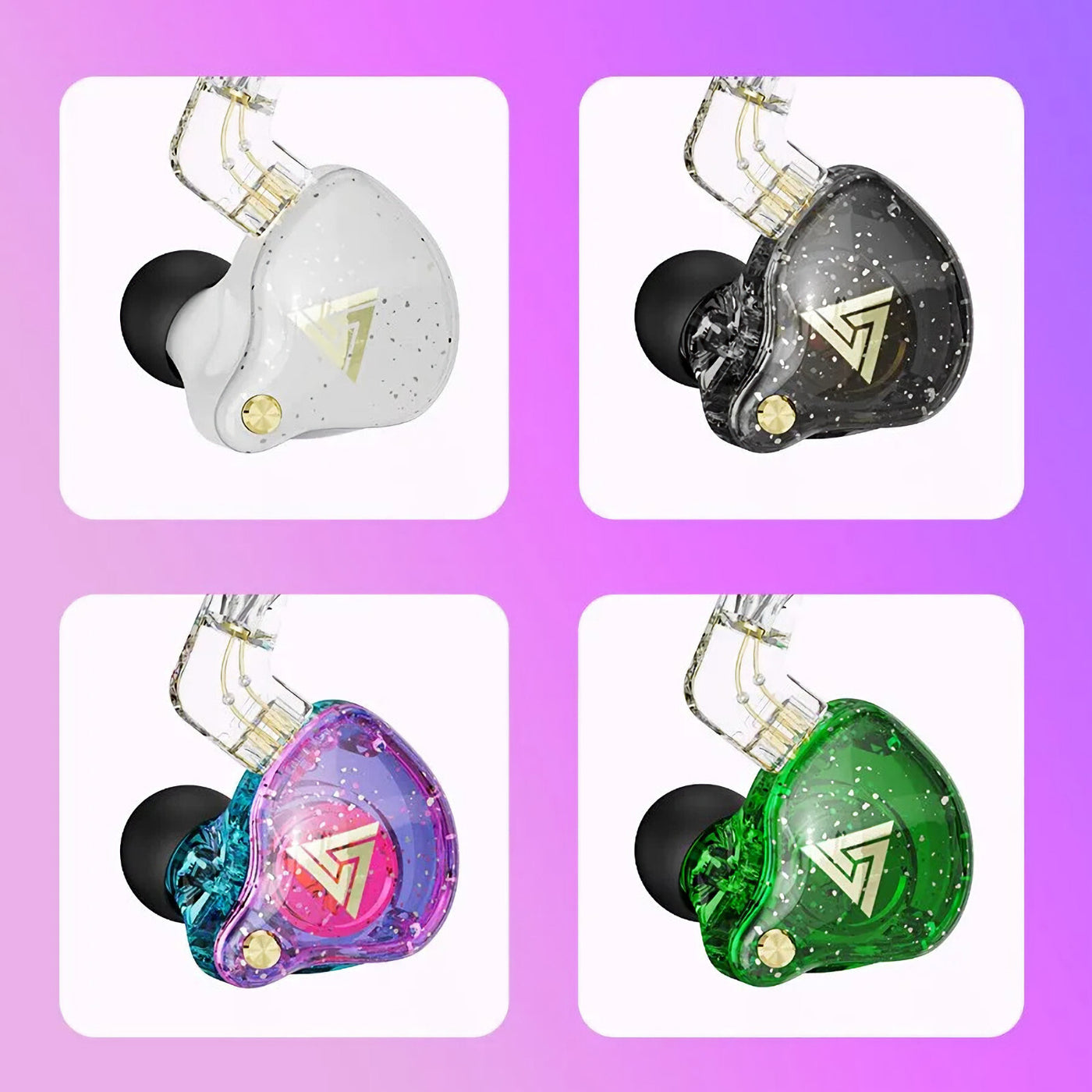 Premium Headset Kopfhörer QKZ-AK6 Pro HiFi In-Ear-Headset Ohrhörer + Hardcase