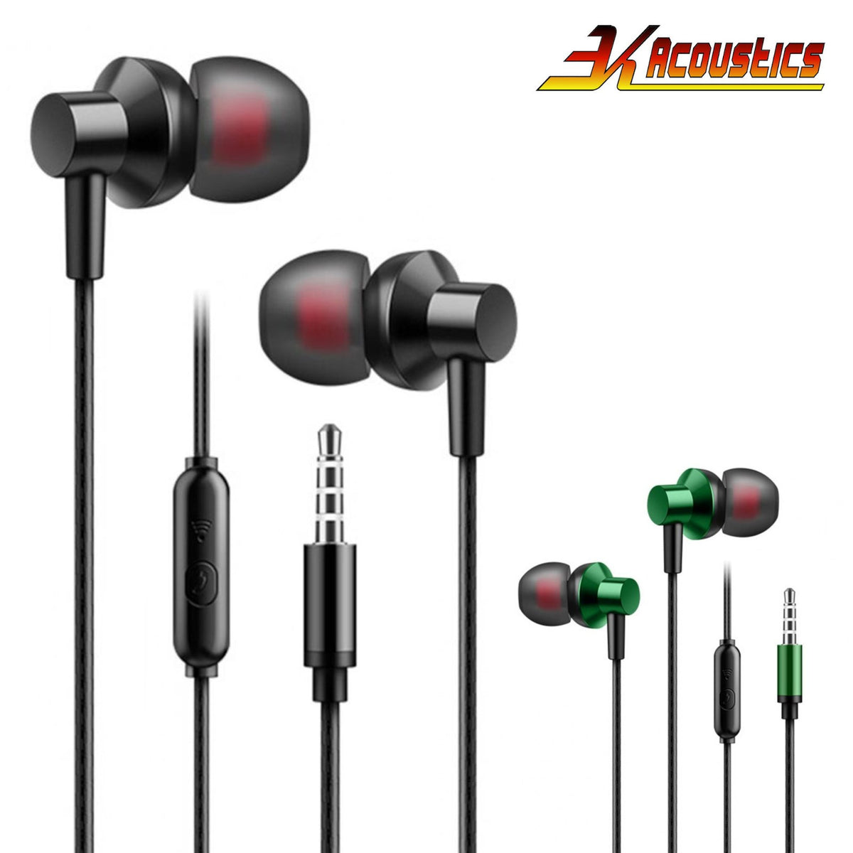 A03 kabelgebundene In-Ear-Kopfhörer mit Hardcase