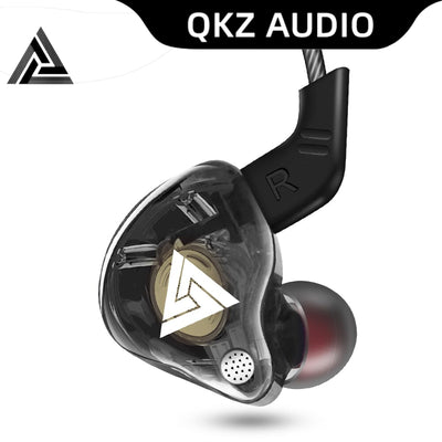 QKZ AK6 Hi-Res In-Ear-Kopfhörer Ohrhörer 105dB HD Mikrofon Bass Boost Schwarz