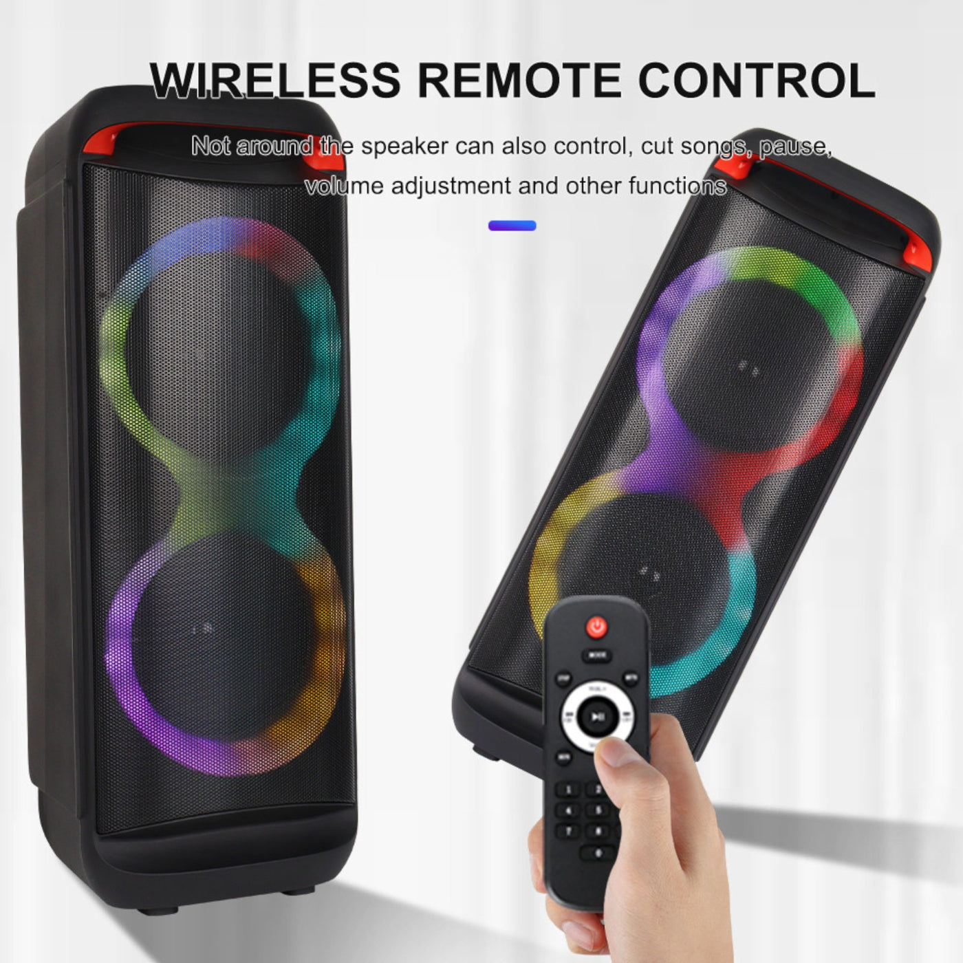 Partybox Sing-E ZQS8288 beleuchtete Lautsprecherbox Mic Bluetooth USB TWS