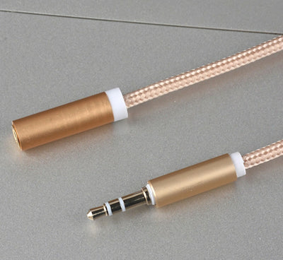 1m Nylon Audio Stereo Kopfhörer Verlängerungskabel 3,5mm Klinke Stecker > Buchse