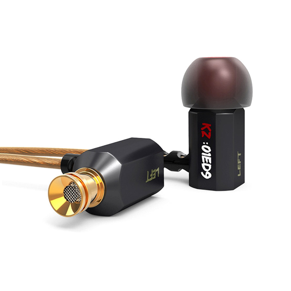 Schwarze KZ ED9 HiFi In-Ear-Kopfhörer