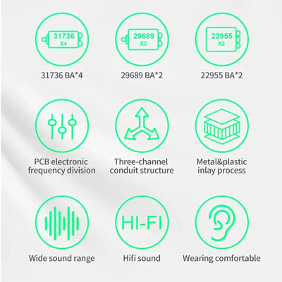 KZ AS16 Pro Premium High-End Professional 16 Treiber HiFi In-Ear Kopfhörer