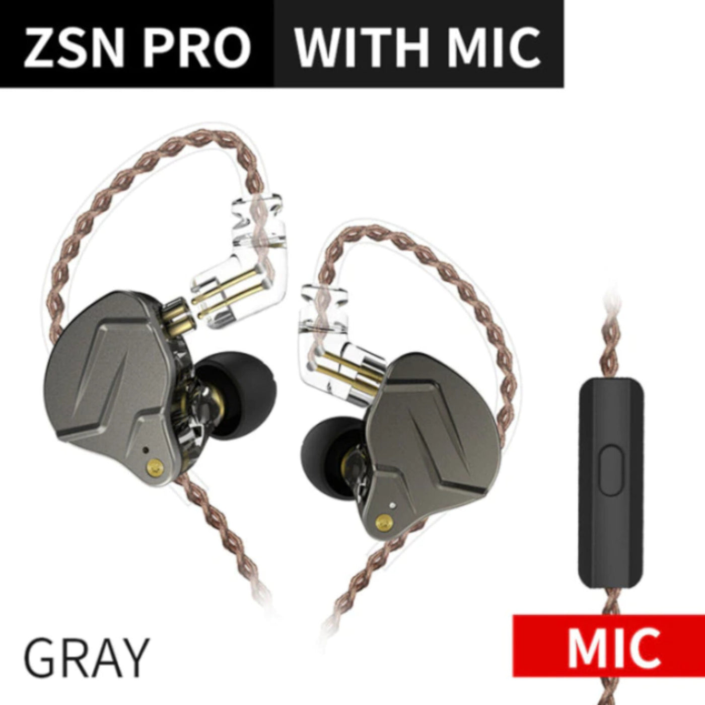 KZ ZSN Pro Premium High-End Hybrid Treiber HiFi In-Ear Kopfhörer Headset